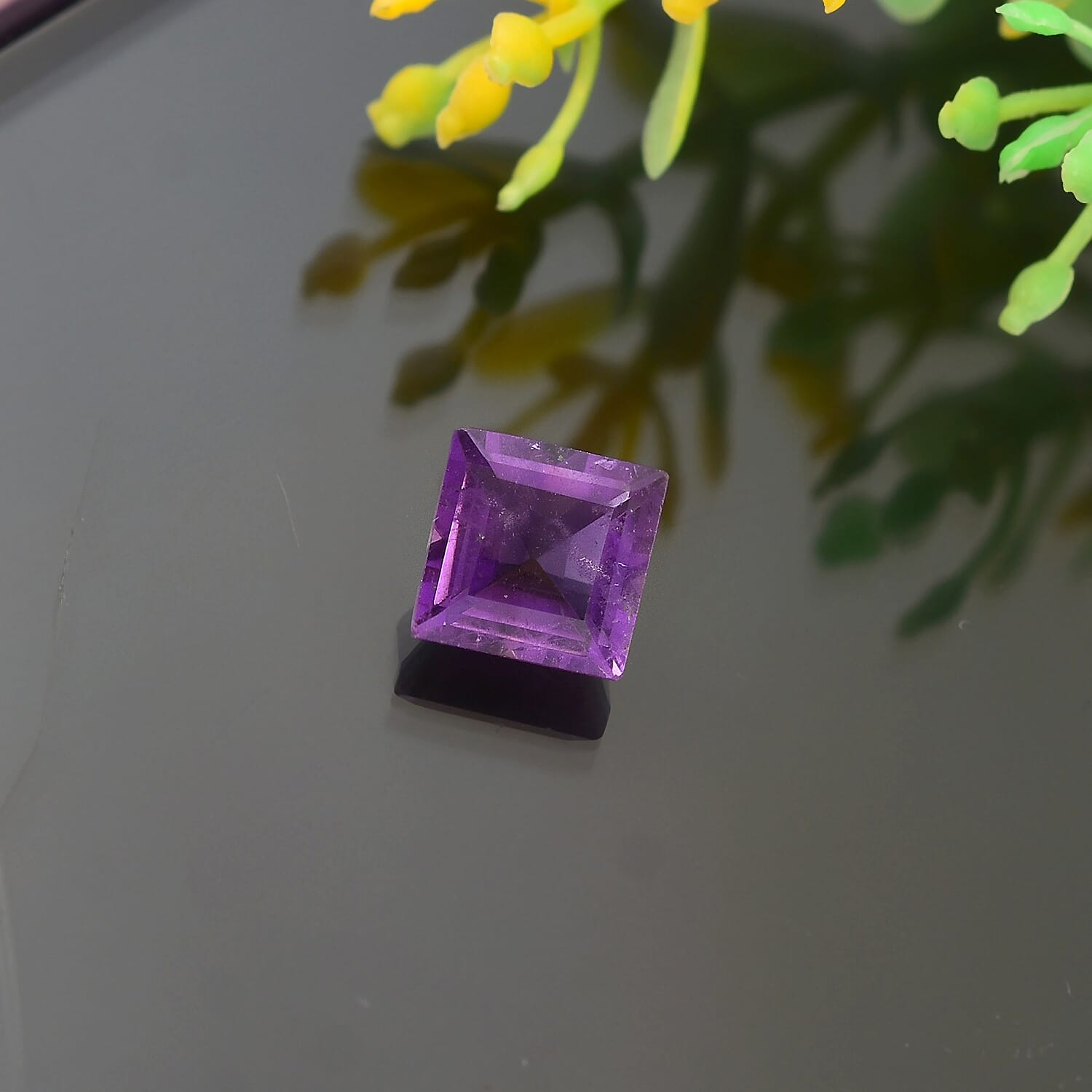 2.15 Ct. African Amethyst Loose Gemstone in Square Shape 8063632 2