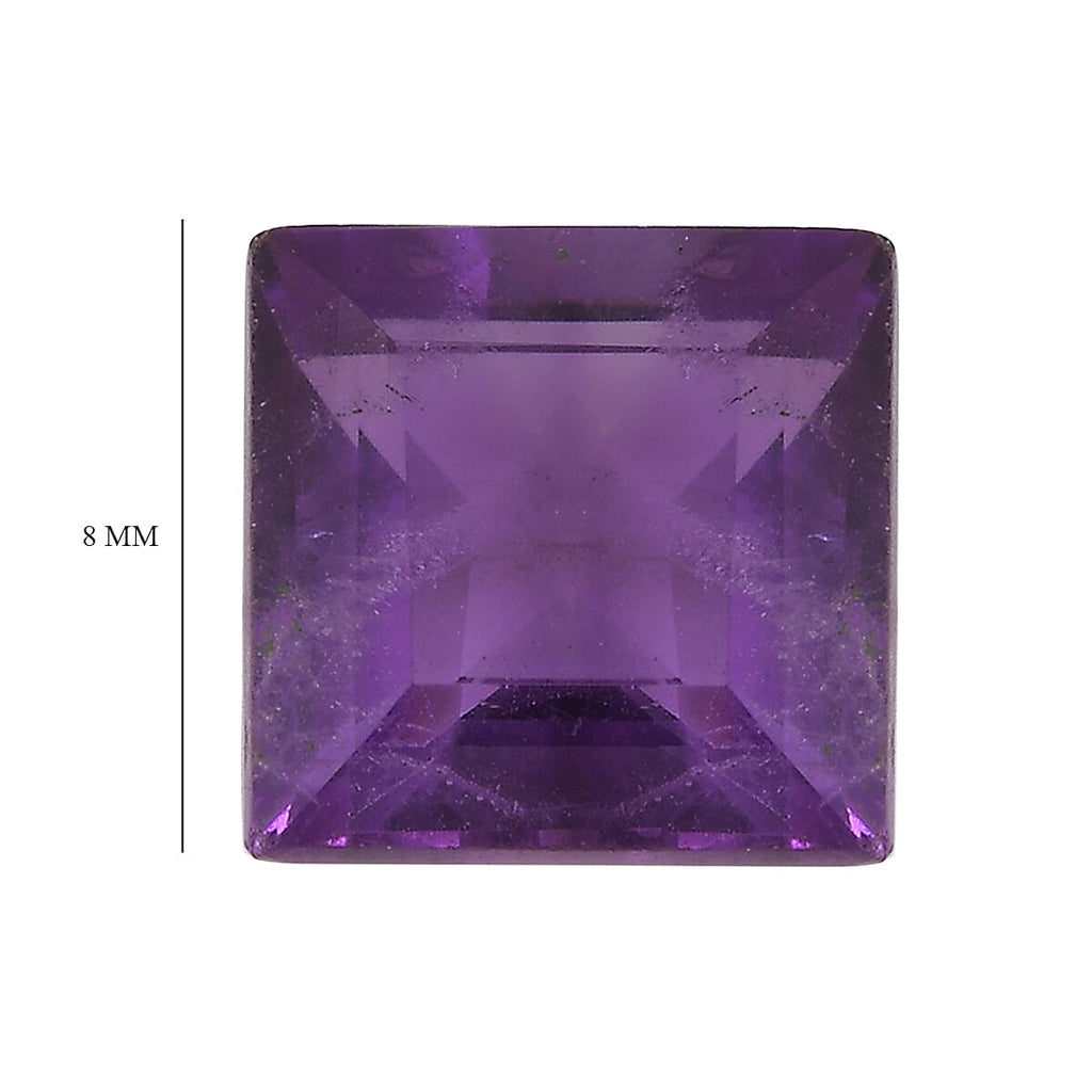 African Amethyst Square Gemstone 2.15 Ct.