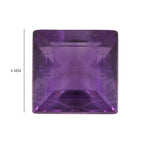 African Amethyst Square Gemstone 2.15 Ct.