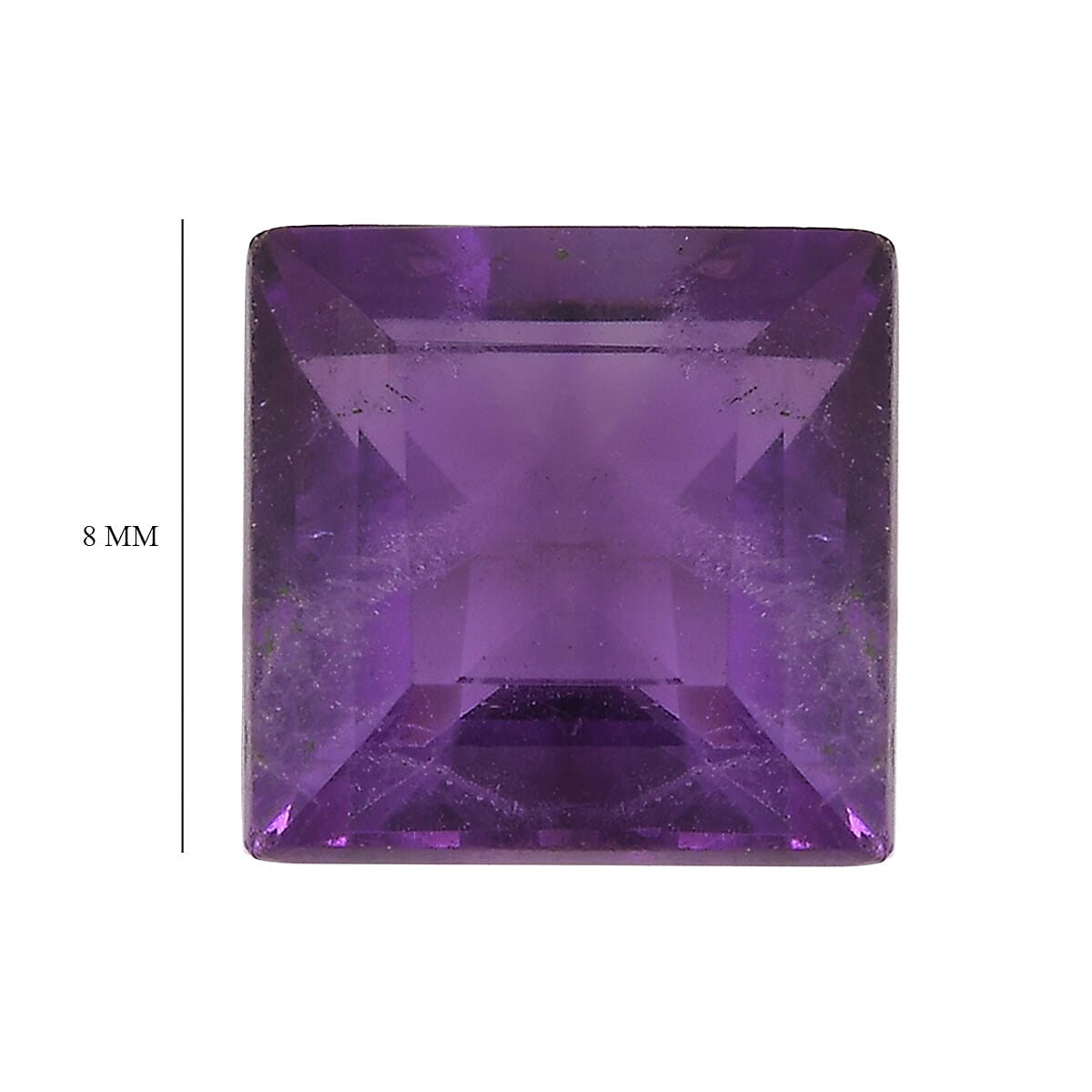 2.15 Ct. African Amethyst Loose Gemstone in Square Shape 8063632 5