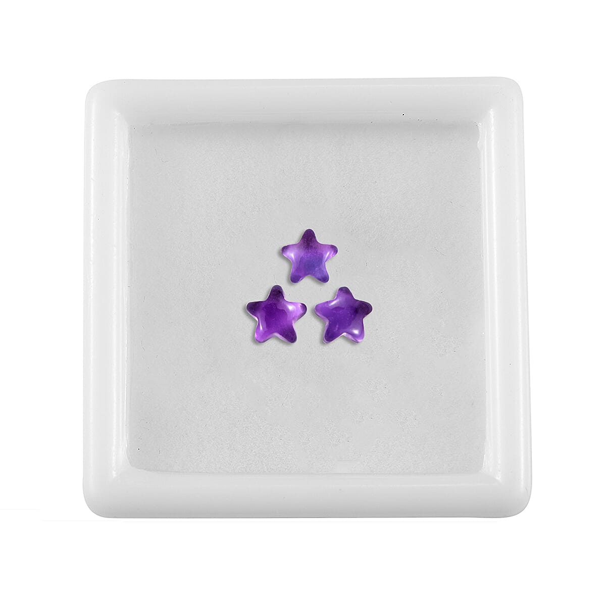Set of 3 African Amethyst Loose Gemstones in Star Shape 0.92 Ct. 8063633 3