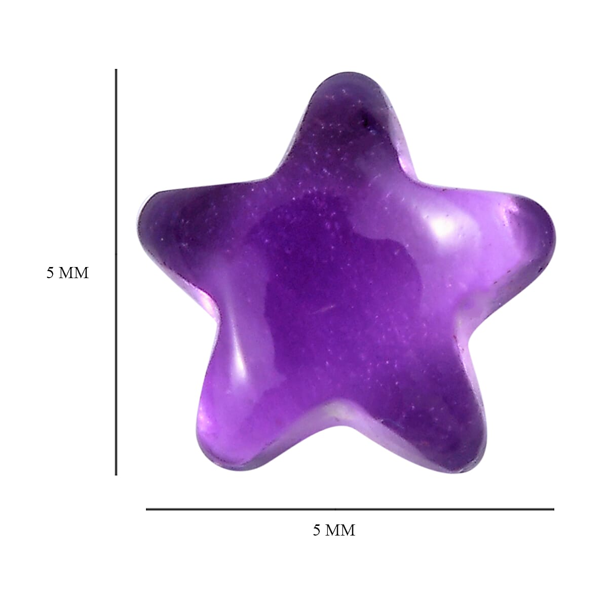 Set of 3 African Amethyst Loose Gemstones in Star Shape 0.92 Ct. 8063633 4
