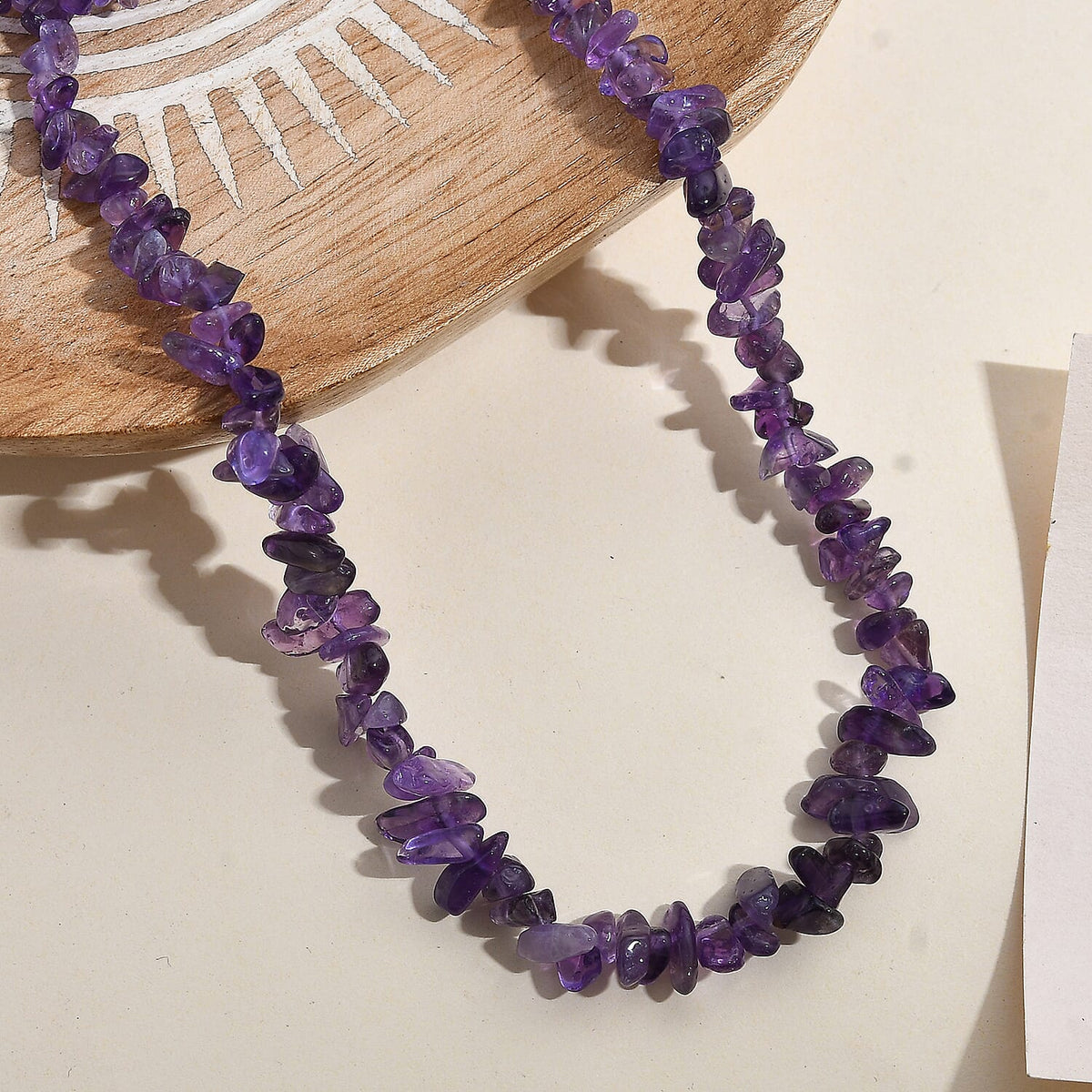 African Amethyst Stone Necklace (Size - 30) 135.00 Ct. 8203451 1