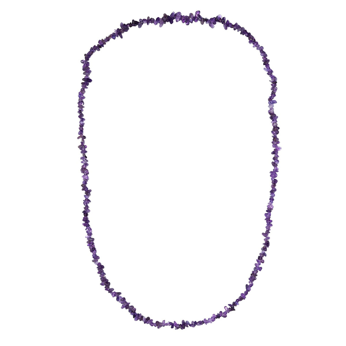 African Amethyst Stone Necklace (Size - 30) 135.00 Ct. 8203451 3