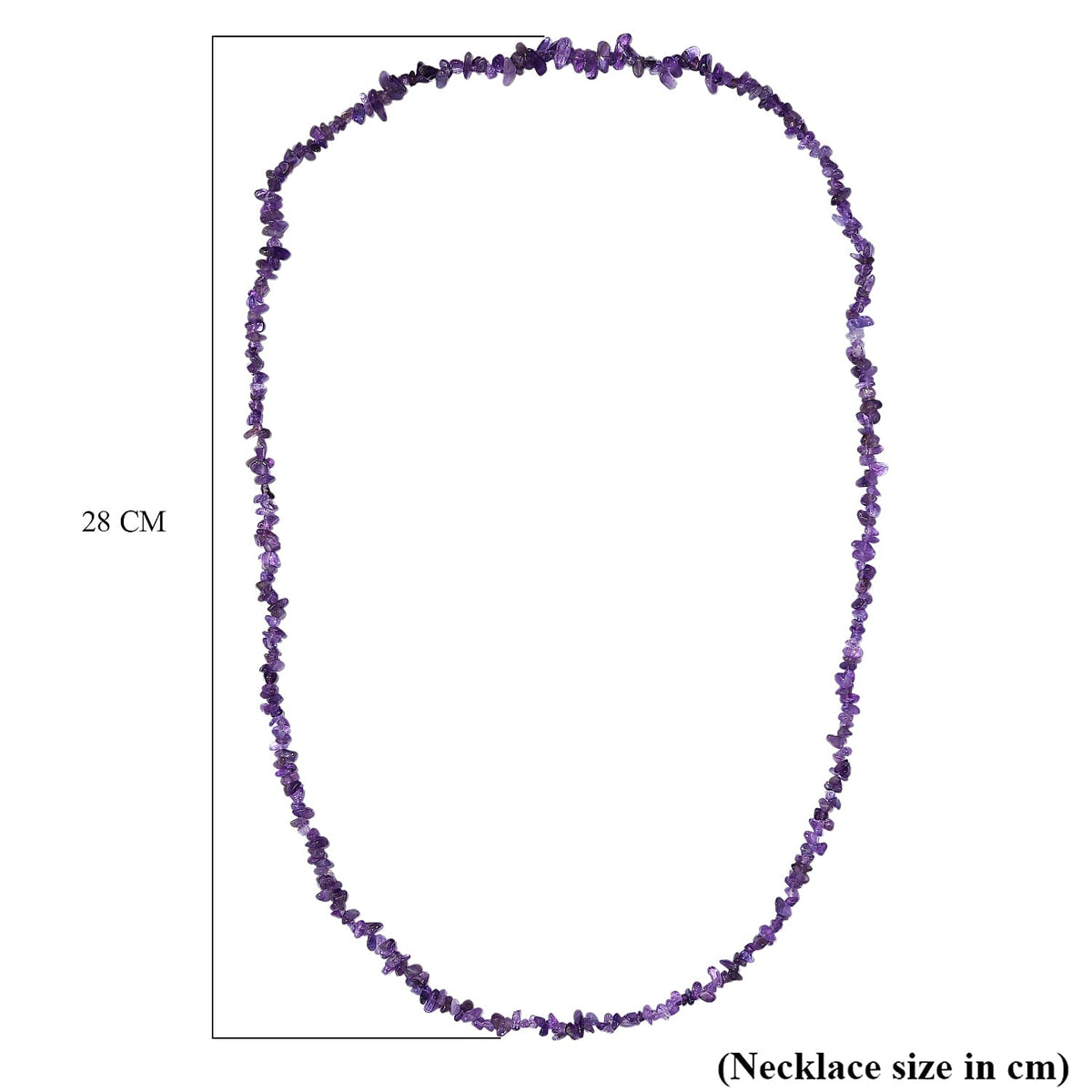 African Amethyst Stone Necklace (Size - 30) 135.00 Ct. 8203451 5