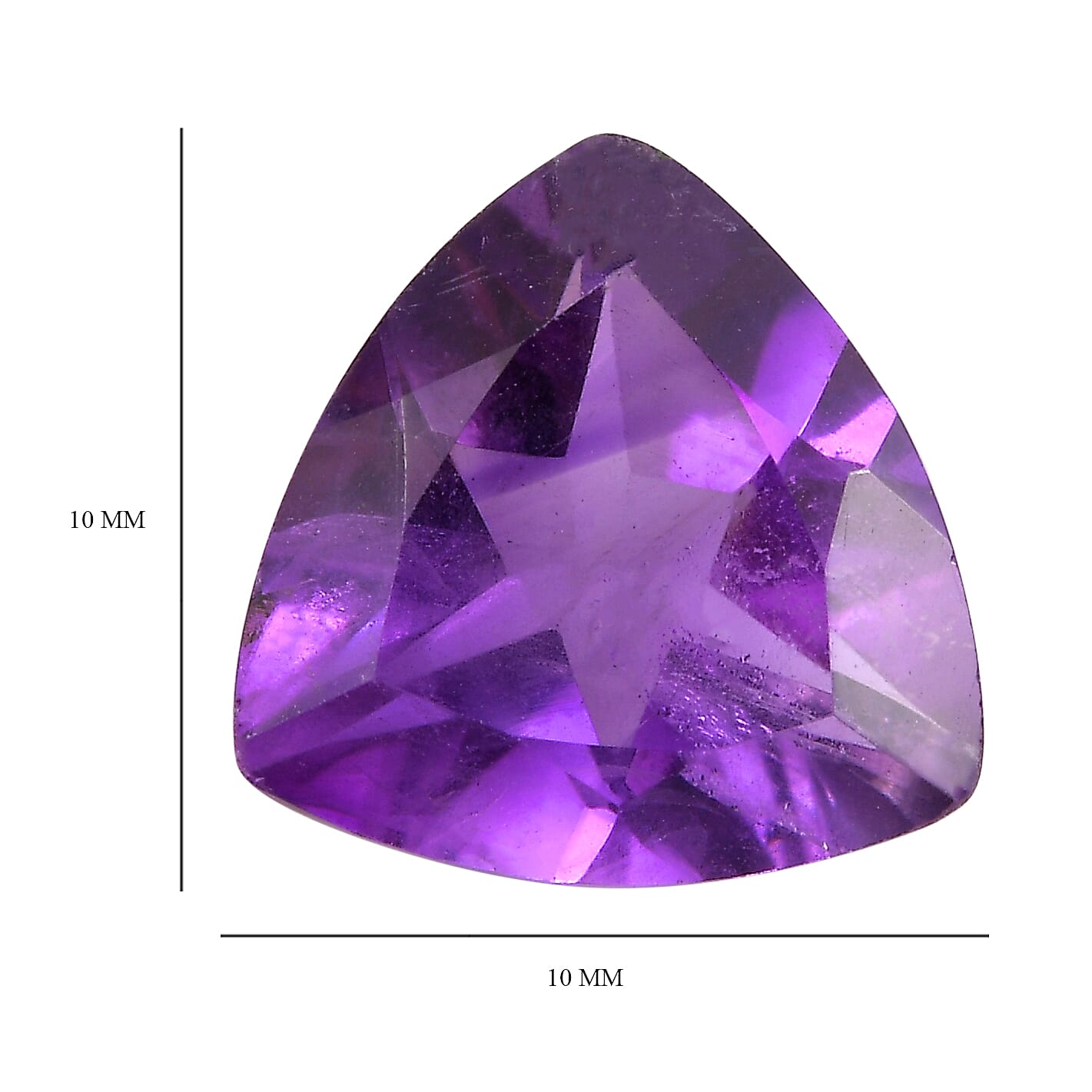 2.46 Ct. African Amethyst Loose Gemstone in Trillion Shape 8063634 4