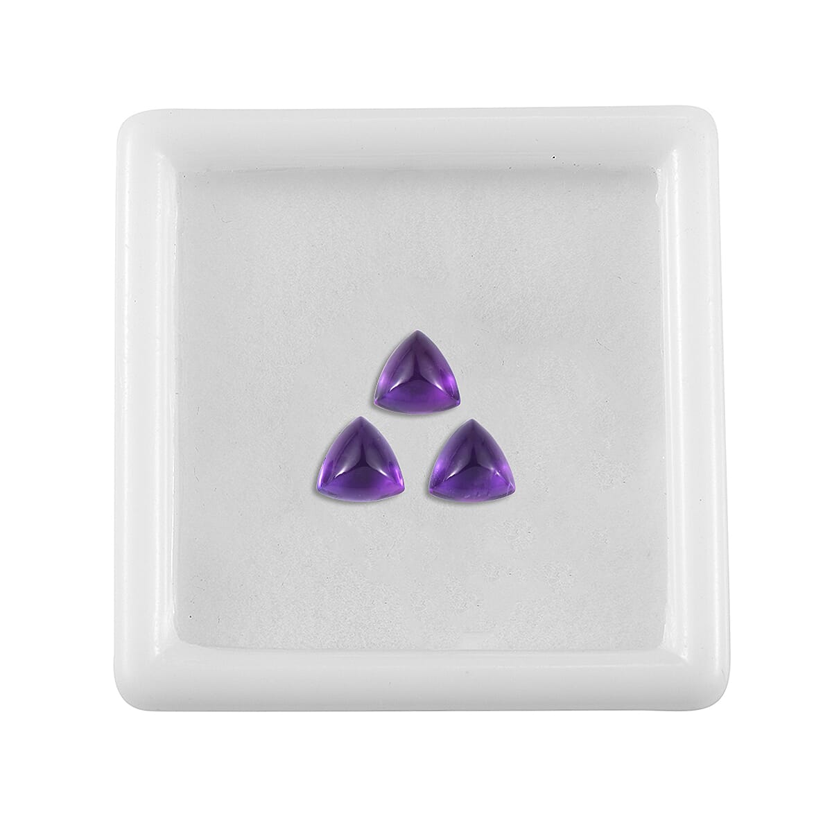 Set of 3 African Amethyst Loose Gemstones in Trillion Shape 2.02 Ct. 8063635 3
