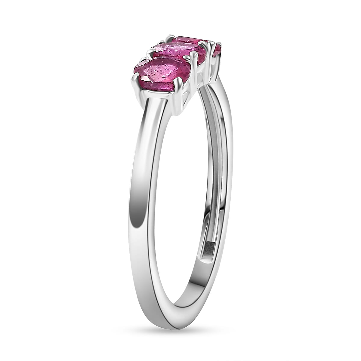 African Ruby Trilogy Ring in Sterling Silver 7979916 3
