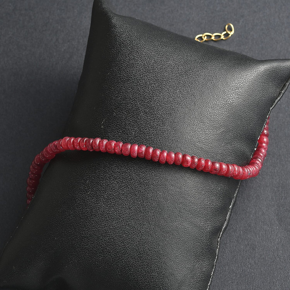 African Ruby Bracelet (Size - 7.5-2 Ext.) in Yellow Gold Plated Sterling Silver 36.60 Ct. 8058964 2