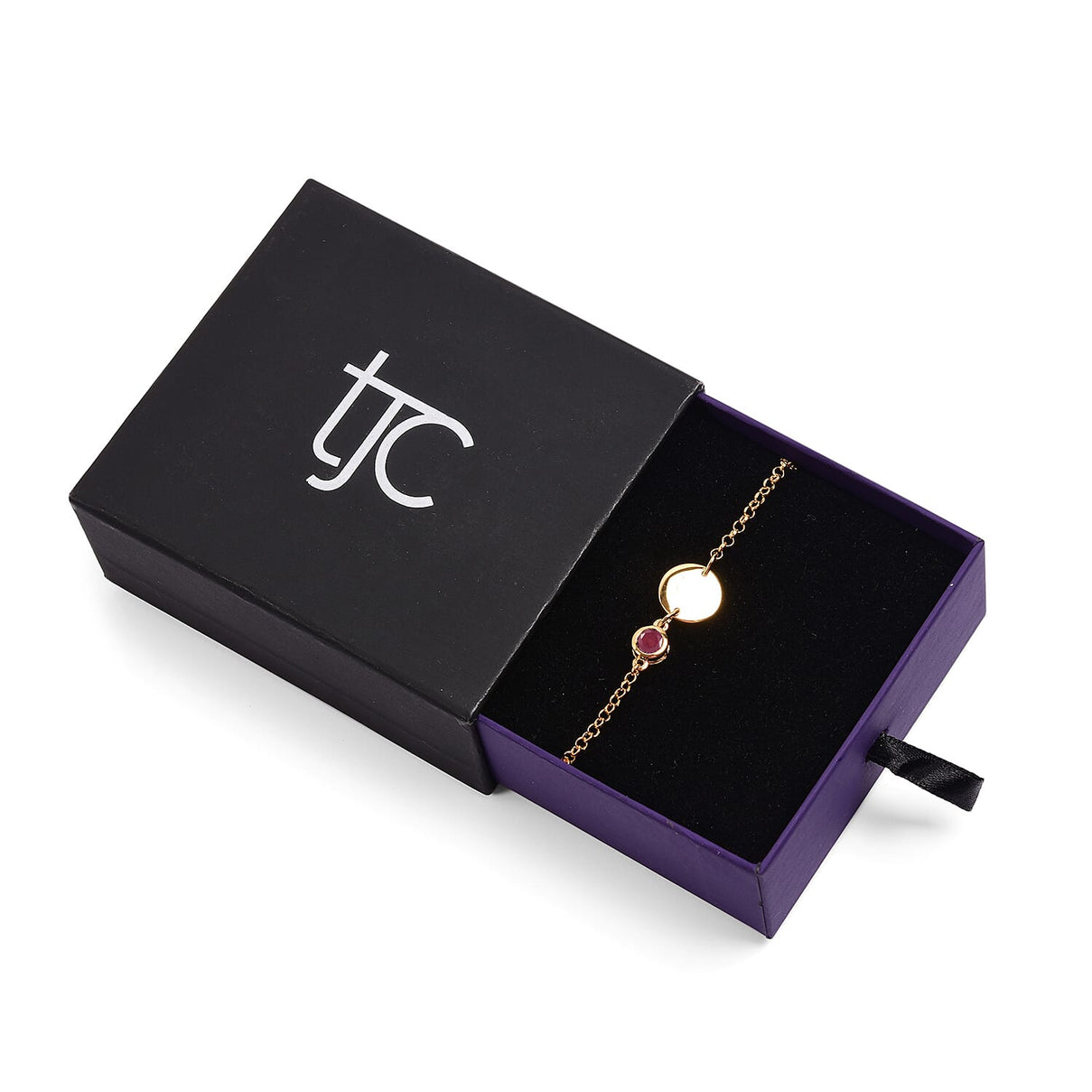 African Ruby Bracelet in Gold Plated Sterling Silver 3627350 6