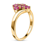 African Ruby (FF) Ring in Sterling Silver 1.10 Ct.
