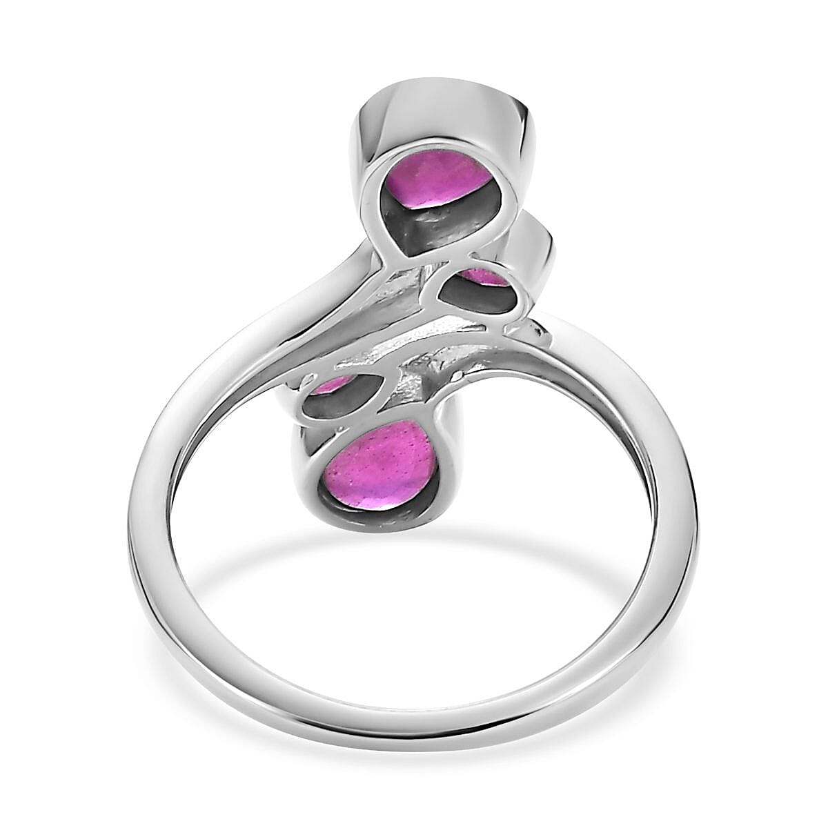 African Ruby  Fancy Ring in Platinum Overlay Sterling Silver 2.02 ct  2.326  Ct. 7623757 4