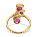 African Ruby Ring in Vermeil YG Plated Sterling Silver 2.33 Ct.