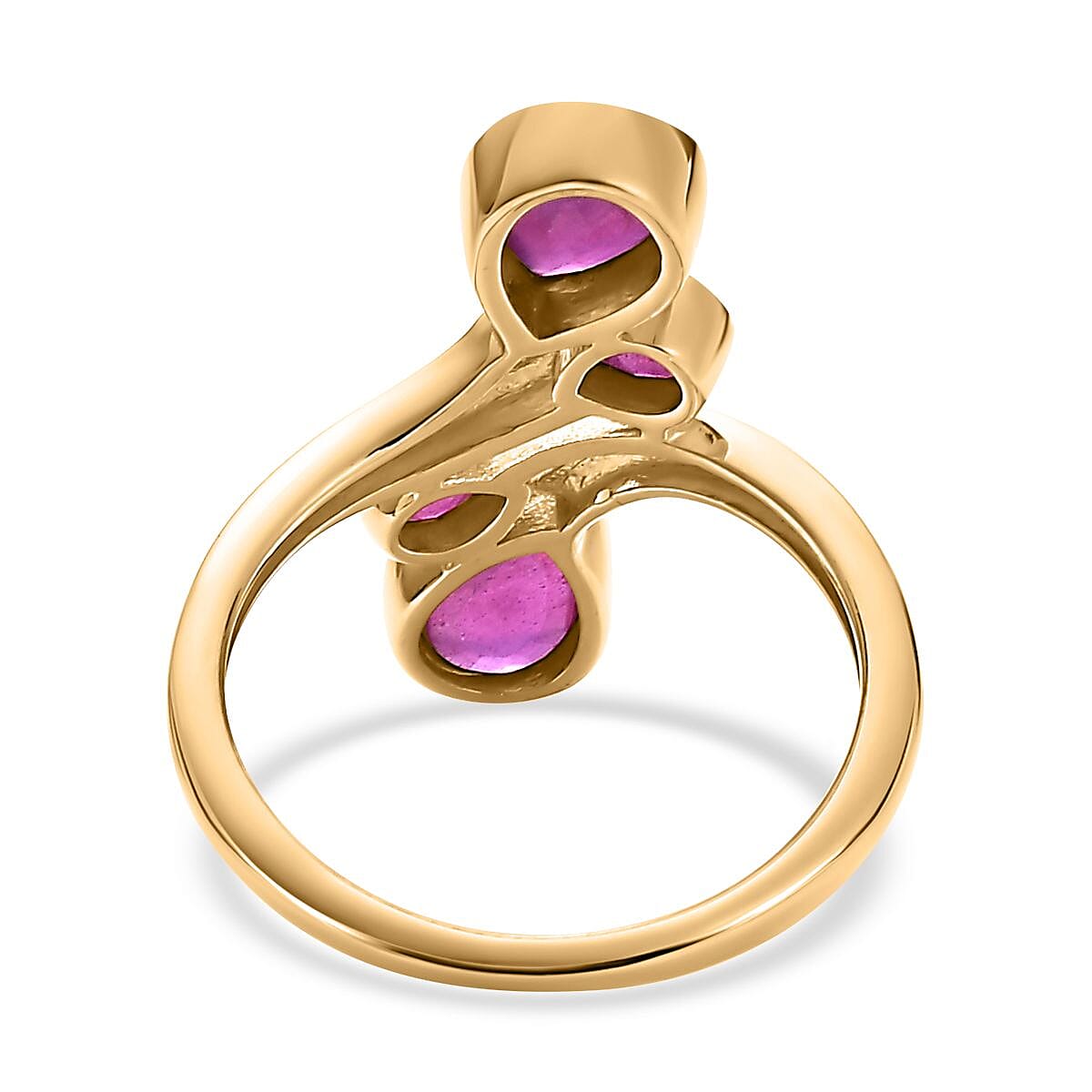 African Ruby Ring in 18K Vermeil YG Plated Sterling Silver 2.33 Ct. 7623767 4