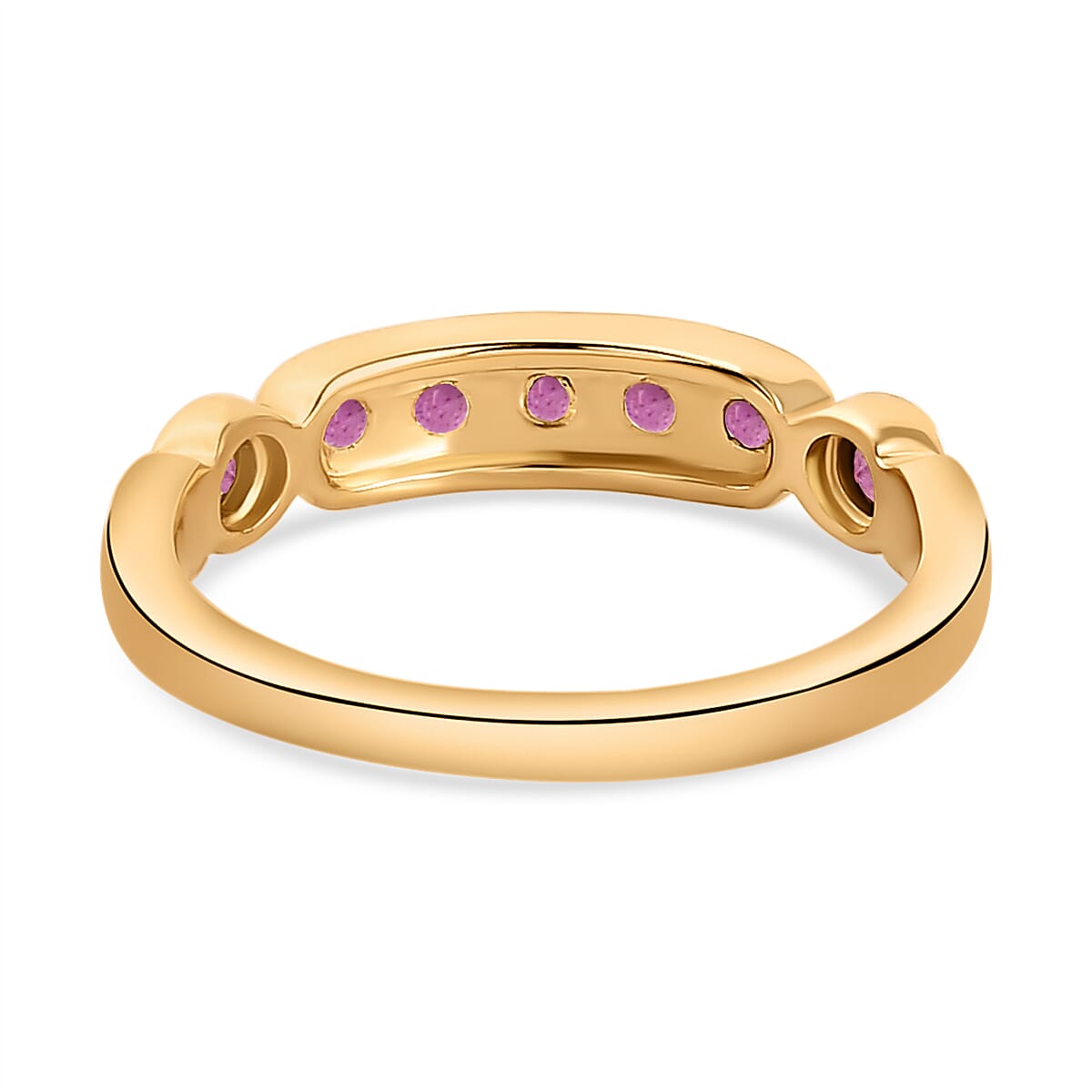 African Ruby Ring in 14K Gold Plated Sterling Silver 8732585 5
