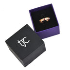 African Ruby (FF) Ring in Rose Gold Overlay Sterling Silver