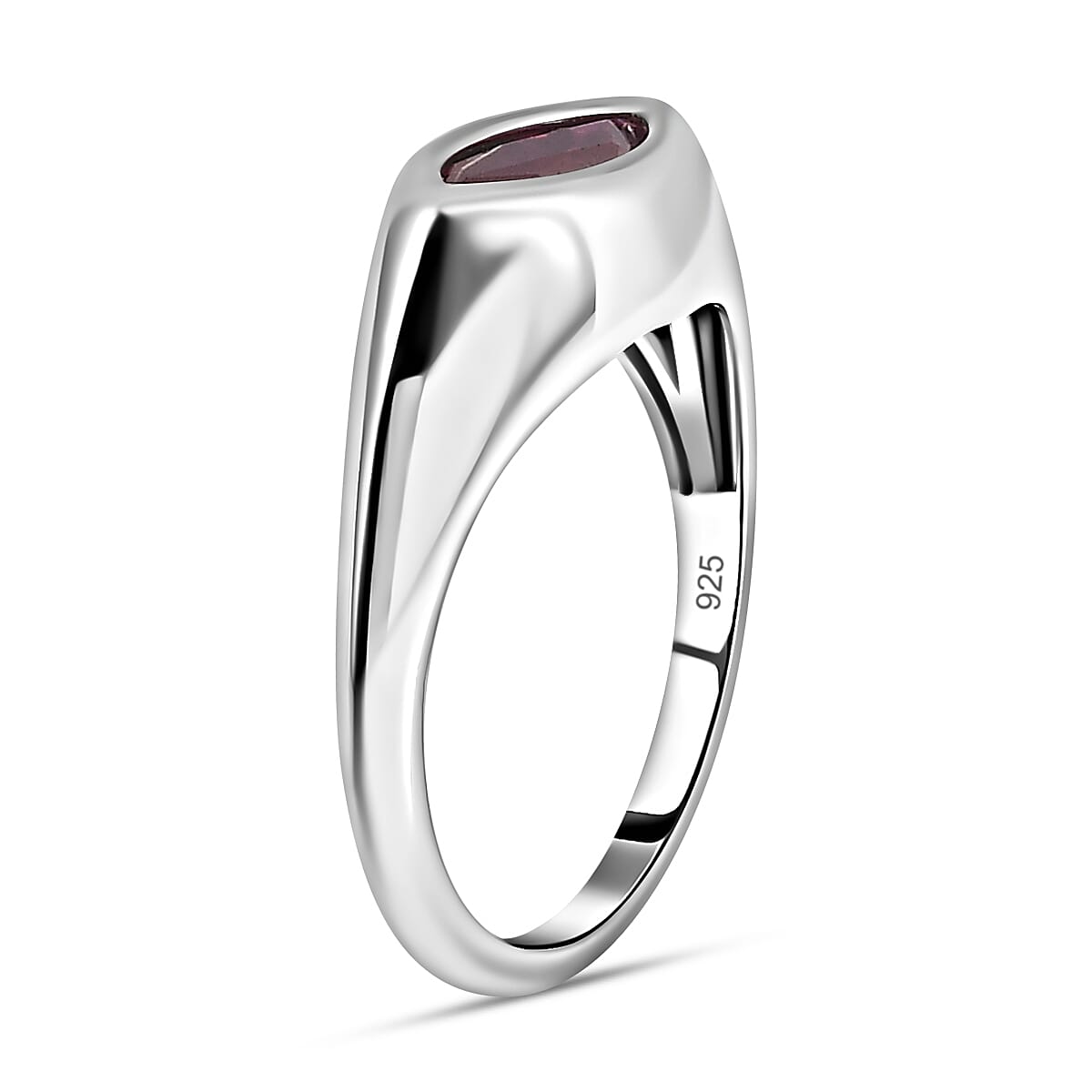 African Ruby Solitaire Ring in Platinum Overlay Sterling Silver 1.41 Ct. 7544401 3