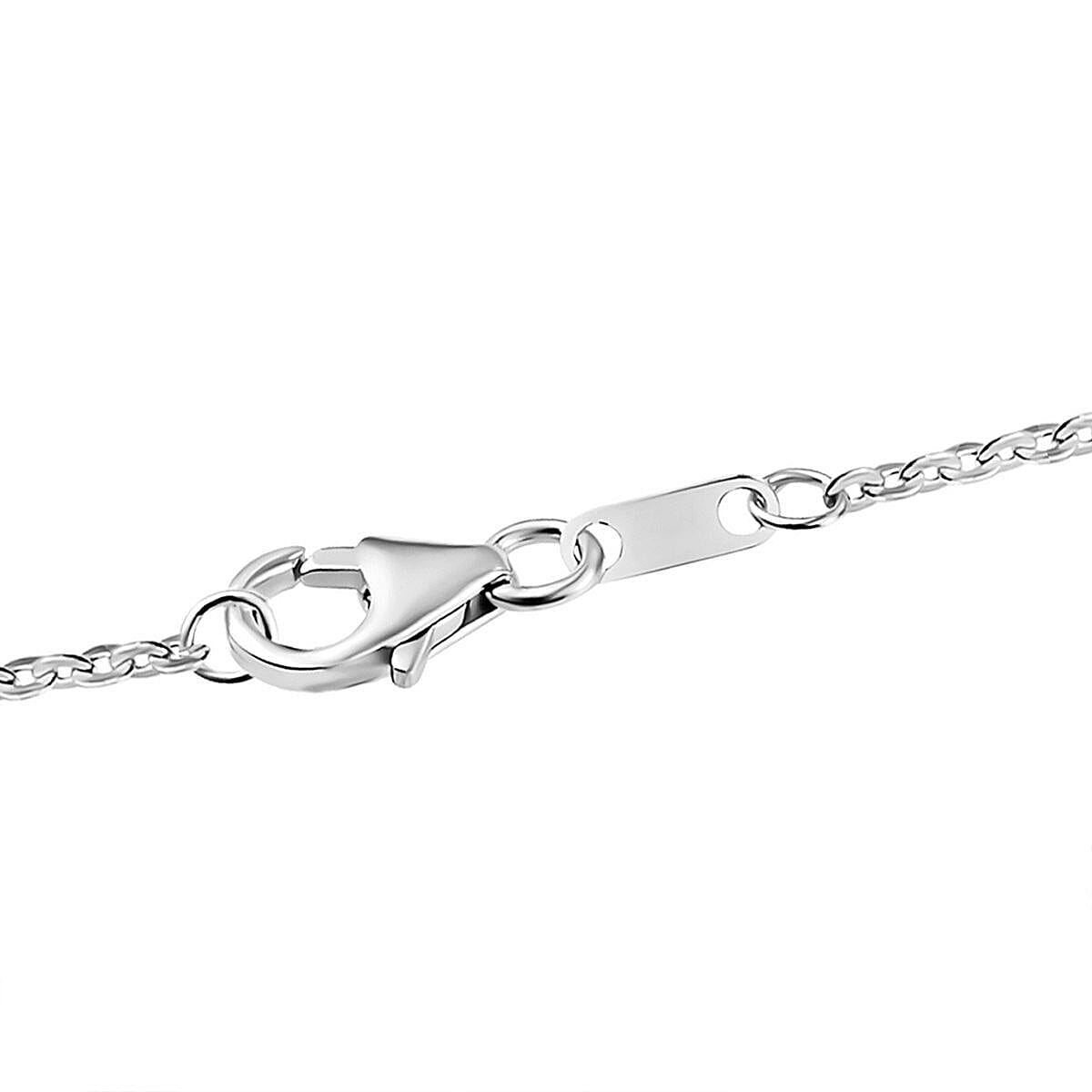Close Out Deal- Premium African Ruby and Natural Cambodian Zircon Cross Pendant with Chain (Size 20) in Platinum Overlay Sterling Silver 1.35 Ct 4148756 5