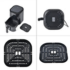 Homesmart Digital Air Fryer (4L,1200W) - Roasts, Bakes and Grills Faster With Less Fat -  Black