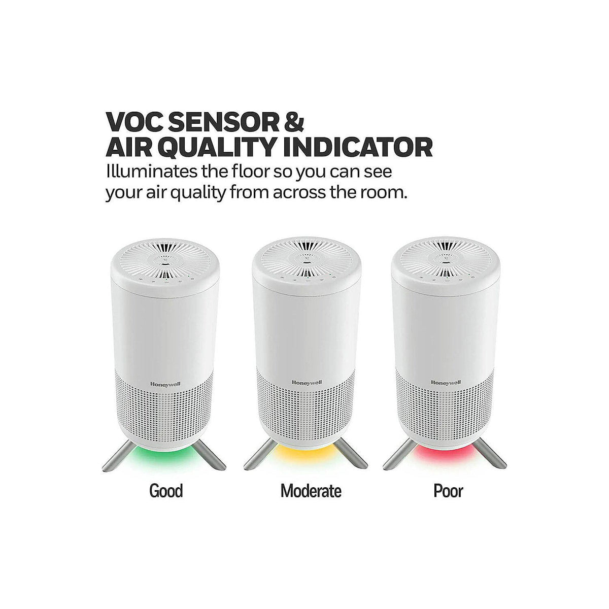 Honeywell Designer Series Ultra Quiet HEPA Tower Air Purifier - White 7846381 3