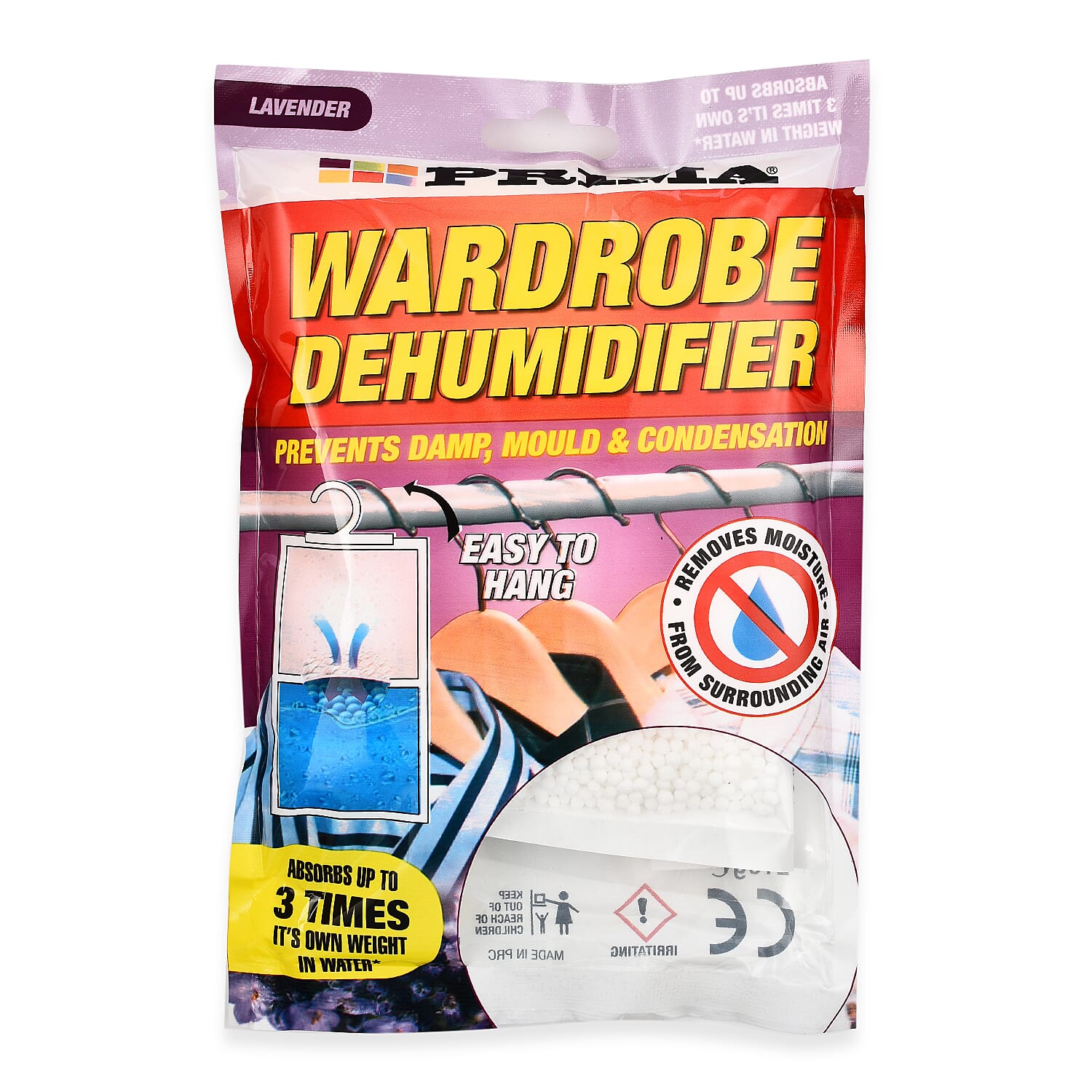 Prima Wardrobe Dehumidifier 210g - Lavender 7927029 0