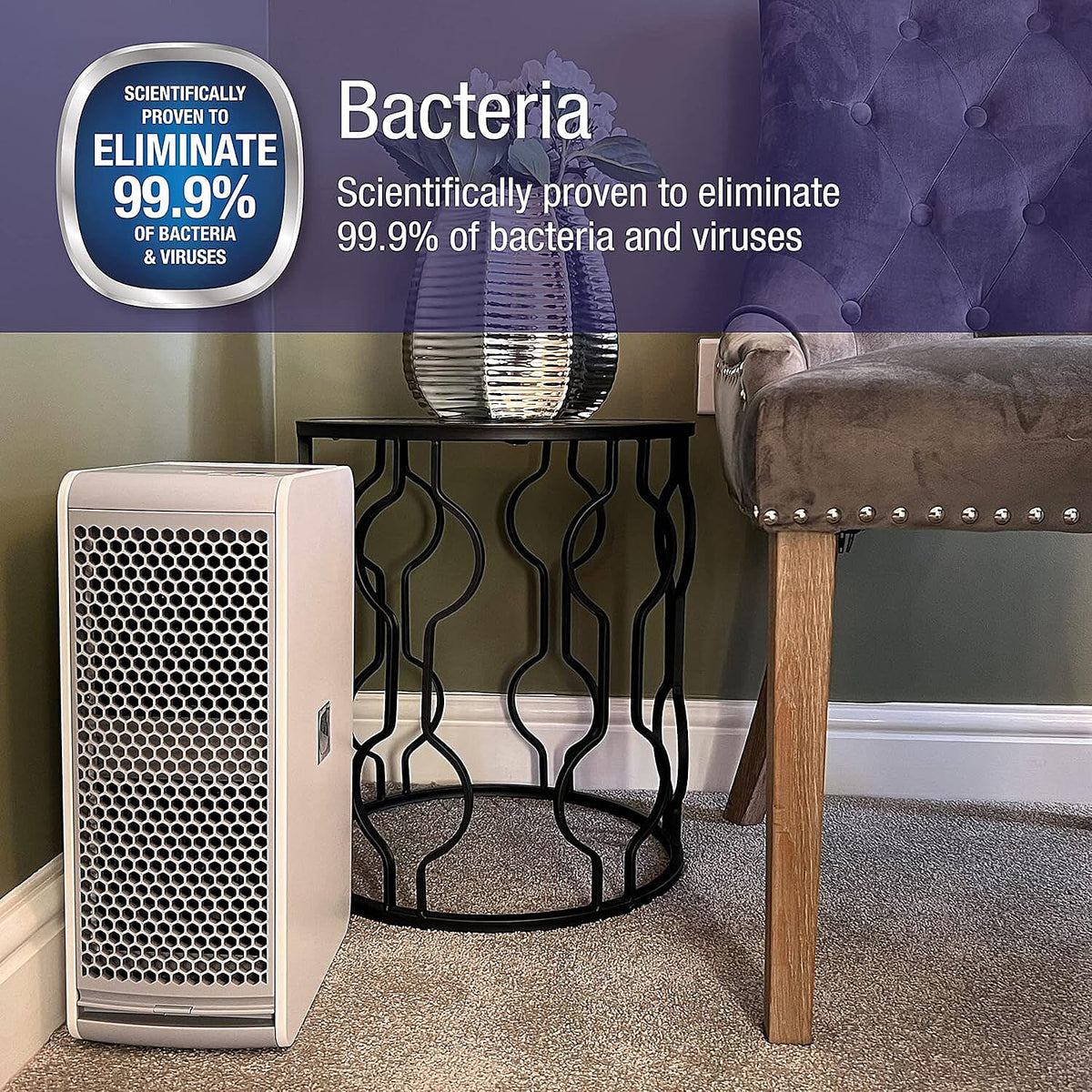 Spear and Jackson Midi AirZone Air Purifier for Home - Static Charge ION Purifier 8034246 2