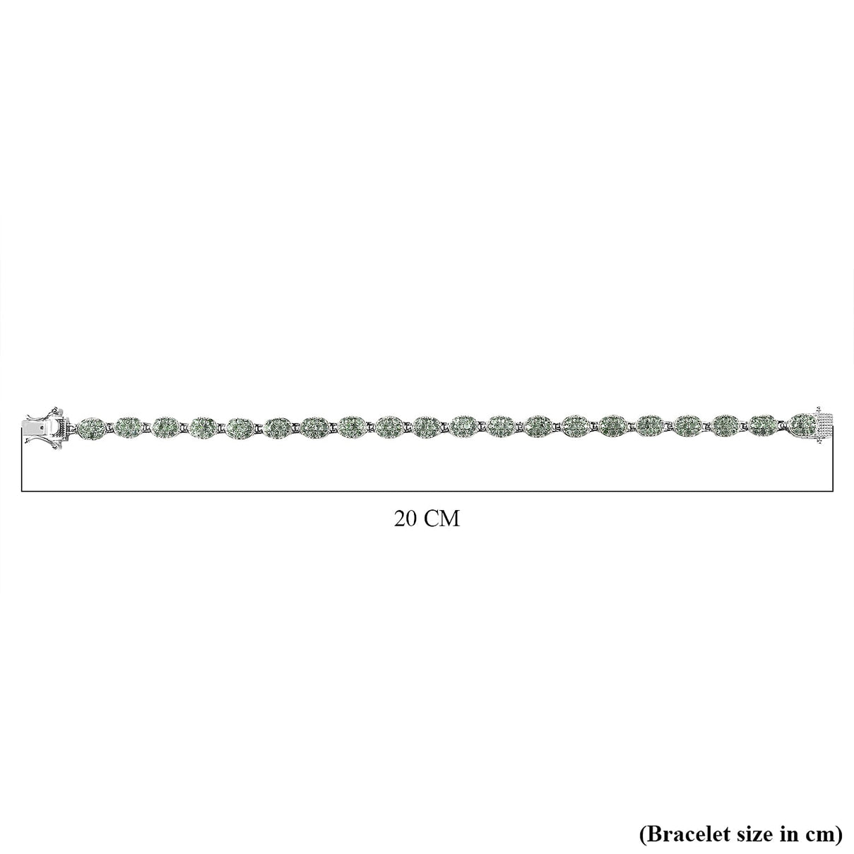 Alexandrite Bracelet (Size - 7.5) in Platinum Overlay Sterling Silver 3.59 Ct, Silver Wt. 10.98 Gms. 7170634 5
