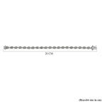 Alexandrite Link Bracelet (Size - 8) in Platinum Overlay Sterling Silver 3.84 Ct, Silver Wt. 11.31 Gms