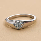 Alexandrite Ring in Platinum Overlay Sterling Silver