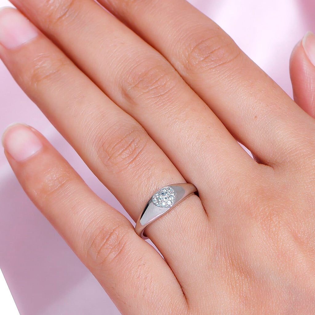 Alexandrite Ring in Platinum Overlay Sterling Silver