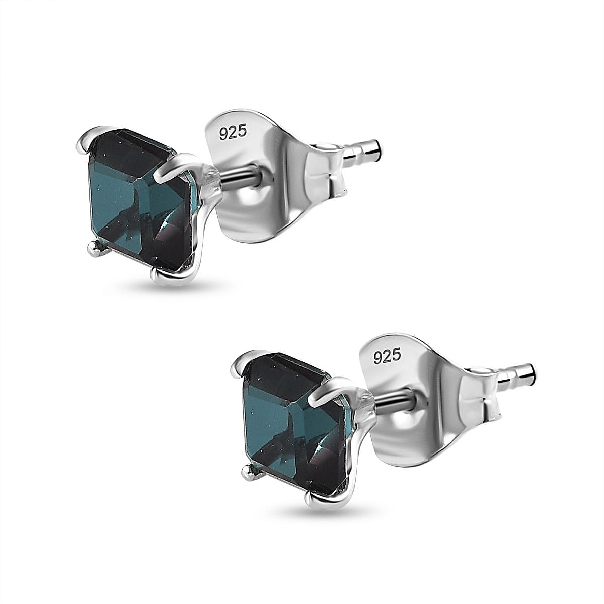 Alexandrite Triplet Quartz Stud Earrings in Platinum Overlay Sterling Silver 2.59 Ct 7704700 3