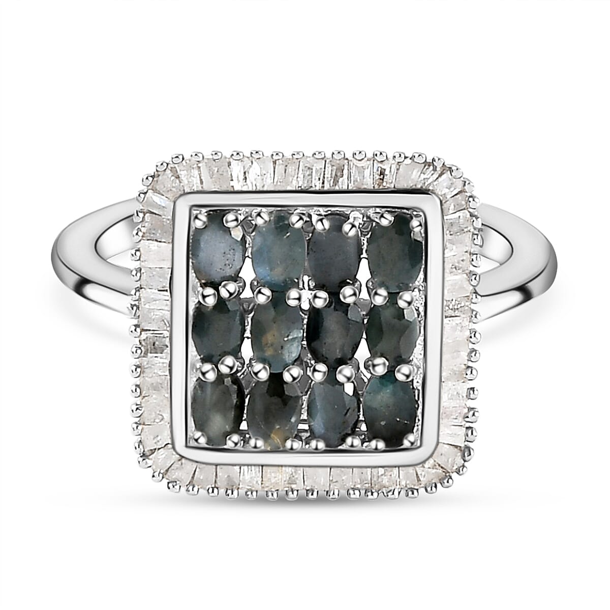 Alexandrite and Diamond Pendant in Platinum Plated Sterling Silver 1.25 Ct. 7011345 0