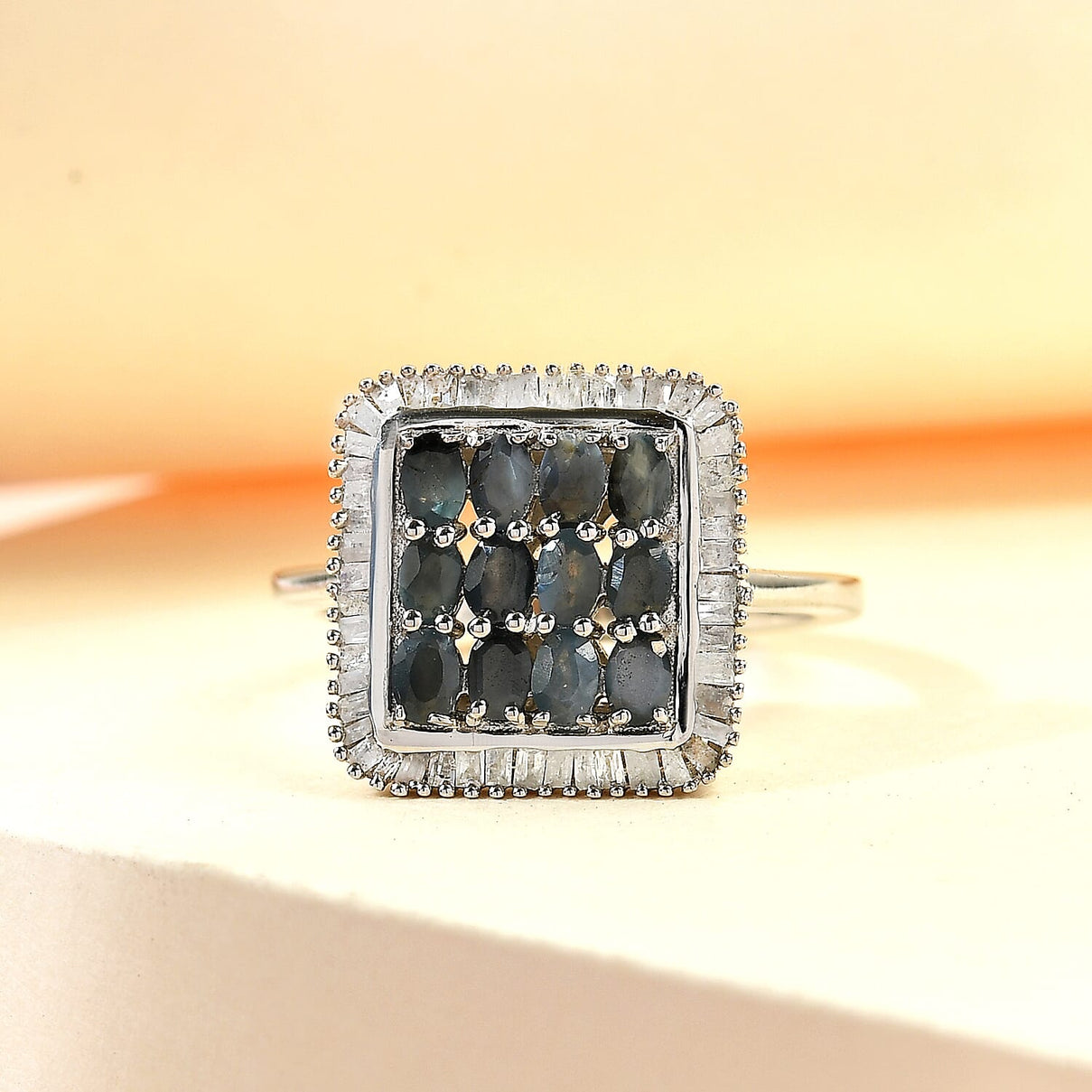 Alexandrite and Diamond Pendant in Platinum Plated Sterling Silver 1.25 Ct. 7011345 2