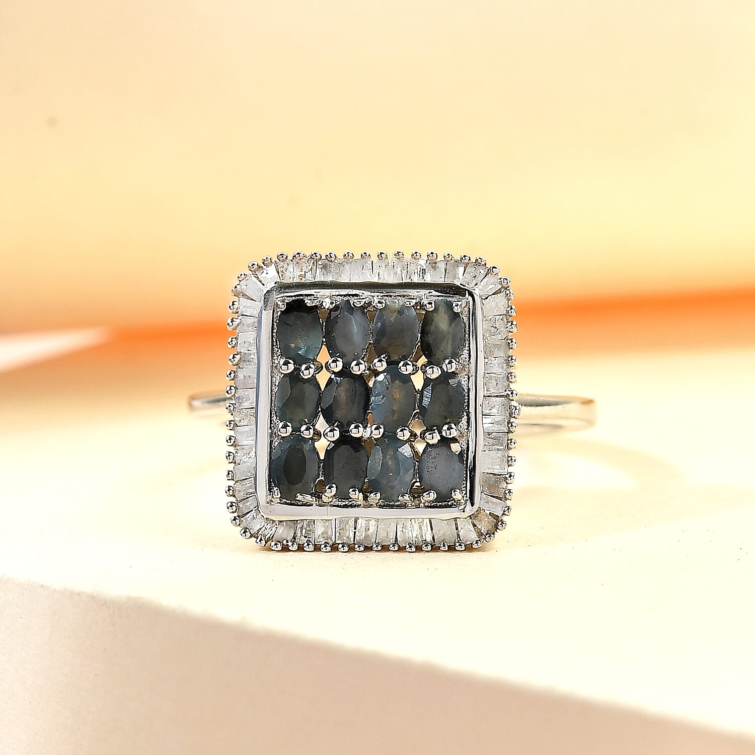 Alexandrite and Diamond Pendant in Platinum Plated Sterling Silver 1.25 Ct. 7011345 2