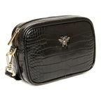 Alice Wheeler Mini SOHO Crossbody Bag - Black Croc