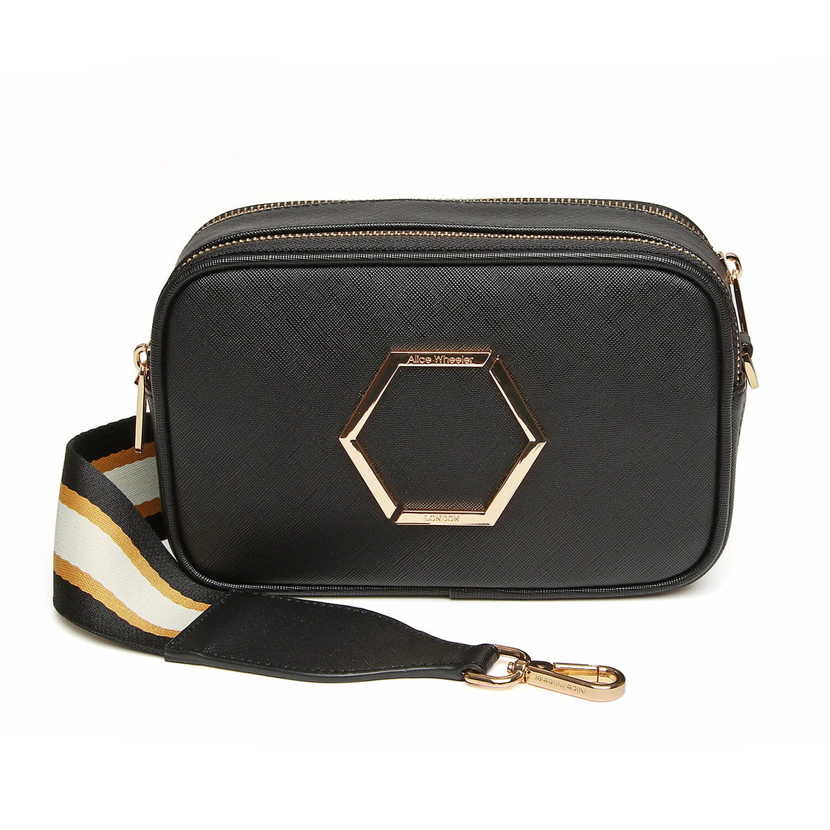Alice Wheeler Elegant Pimlico Honeycomb Tricolour Crossbody Bag 7985757 0
