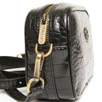 Alice Wheeler Mini SOHO Crossbody Bag - Black Croc