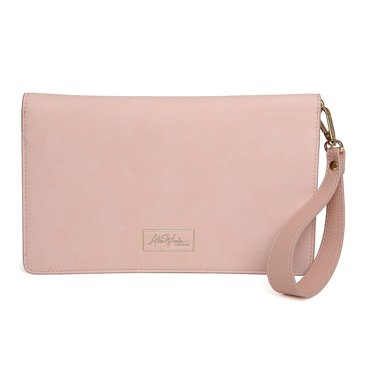 Alice Wheeler Pink Chelsea Clutch with Bee Detail &amp; Handle Hold 8133058 3