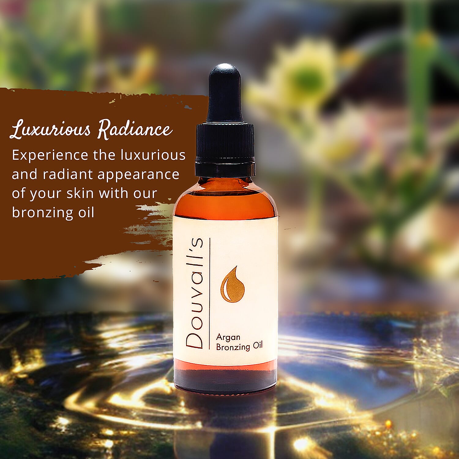 Alicia Douvall 100% Organic Argan Oil Bronzing 50ml with Dropper 2671540 5