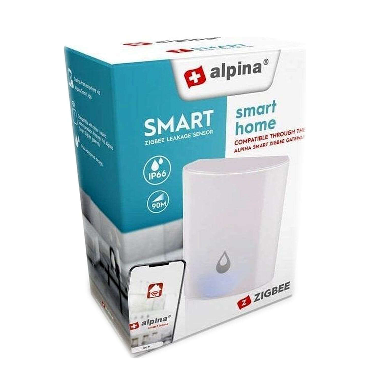 Alpina Smart Water Leakage Sensor 3V - White 7977749 1