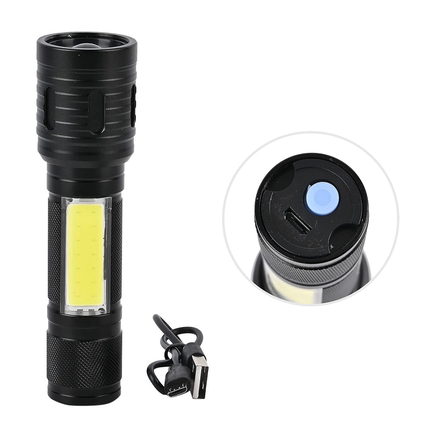 Aluminum LED Flashlight - Black 7576576 2