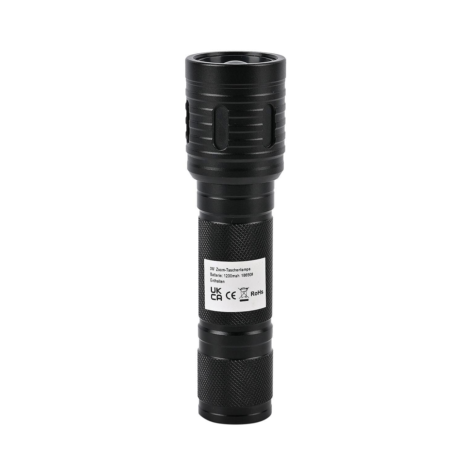 Aluminum LED Flashlight - Black 7576576 6