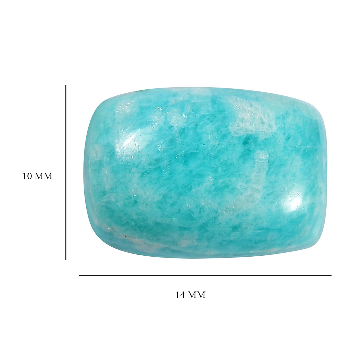 6.14 Ct. Amazonite Loose Gemstone in Cushion Shape 8063651 4