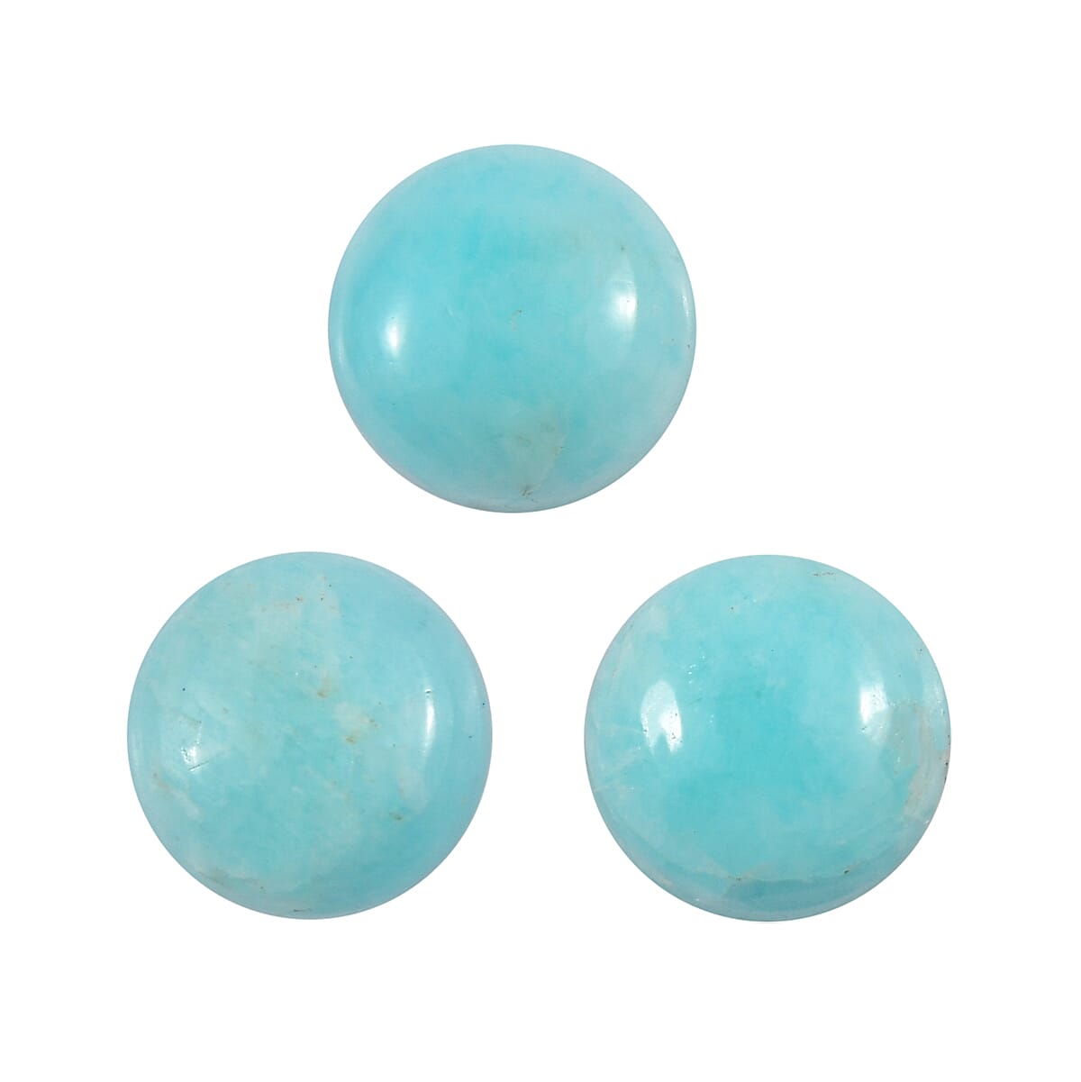 1.49 Ct. Set of 3 Amazonite Loose Gemstones in Round Shape 8063669 0