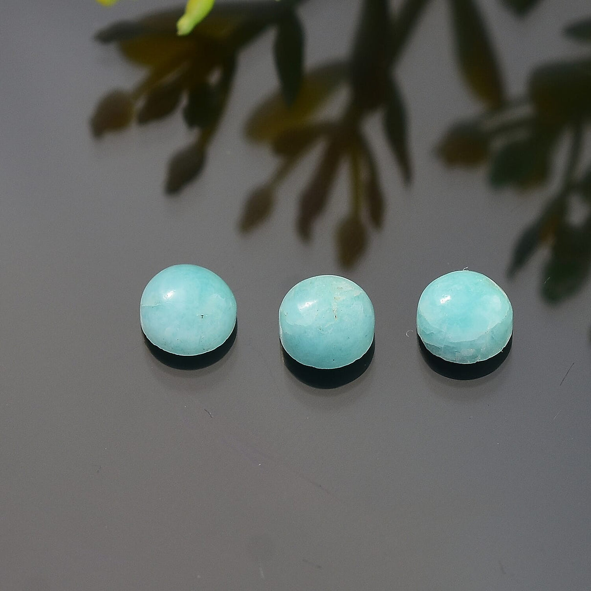 1.49 Ct. Set of 3 Amazonite Loose Gemstones in Round Shape 8063669 2