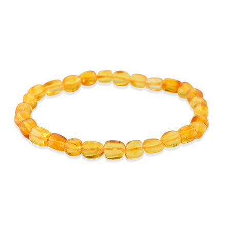 Amber Stretchable Bracelet (Size - 7.5) 20.00 Ct. 8433797 1