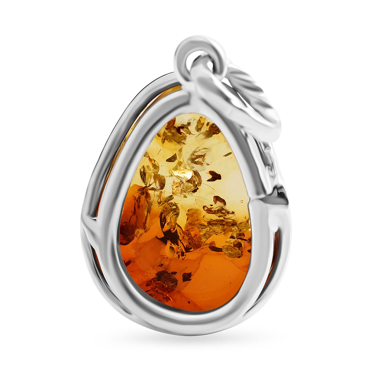 Tucson Special - Amber Pendant in Sterling Silver 7382650 3