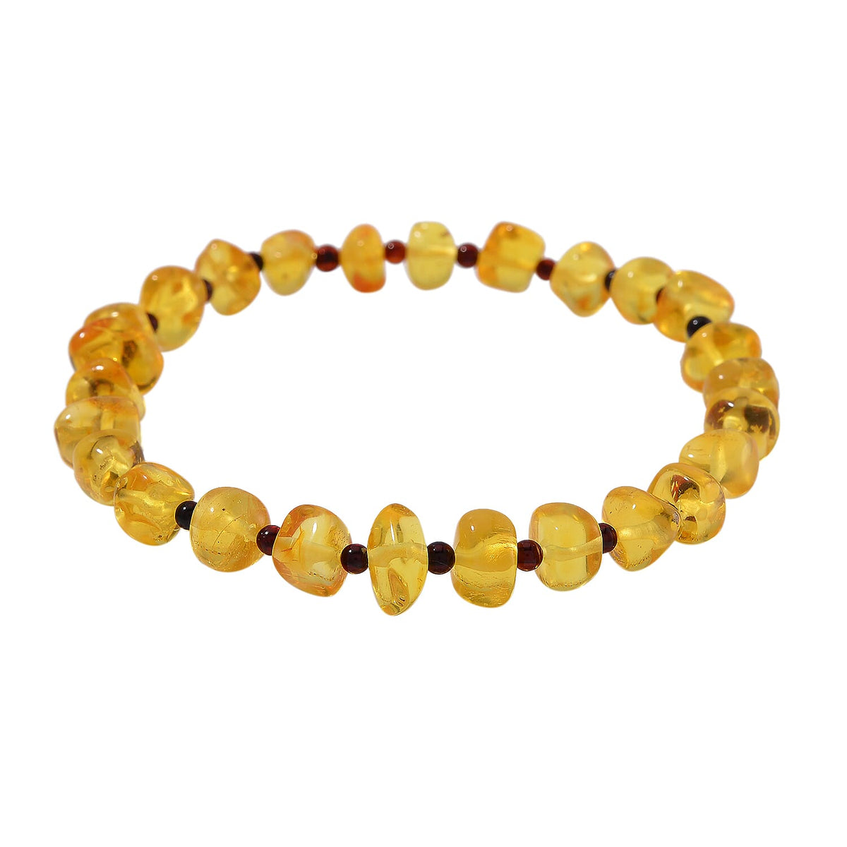 Yellow Baltic Amber Stretchable Bracelet (Size 7-10) 25.00 Ct. 7976120 0