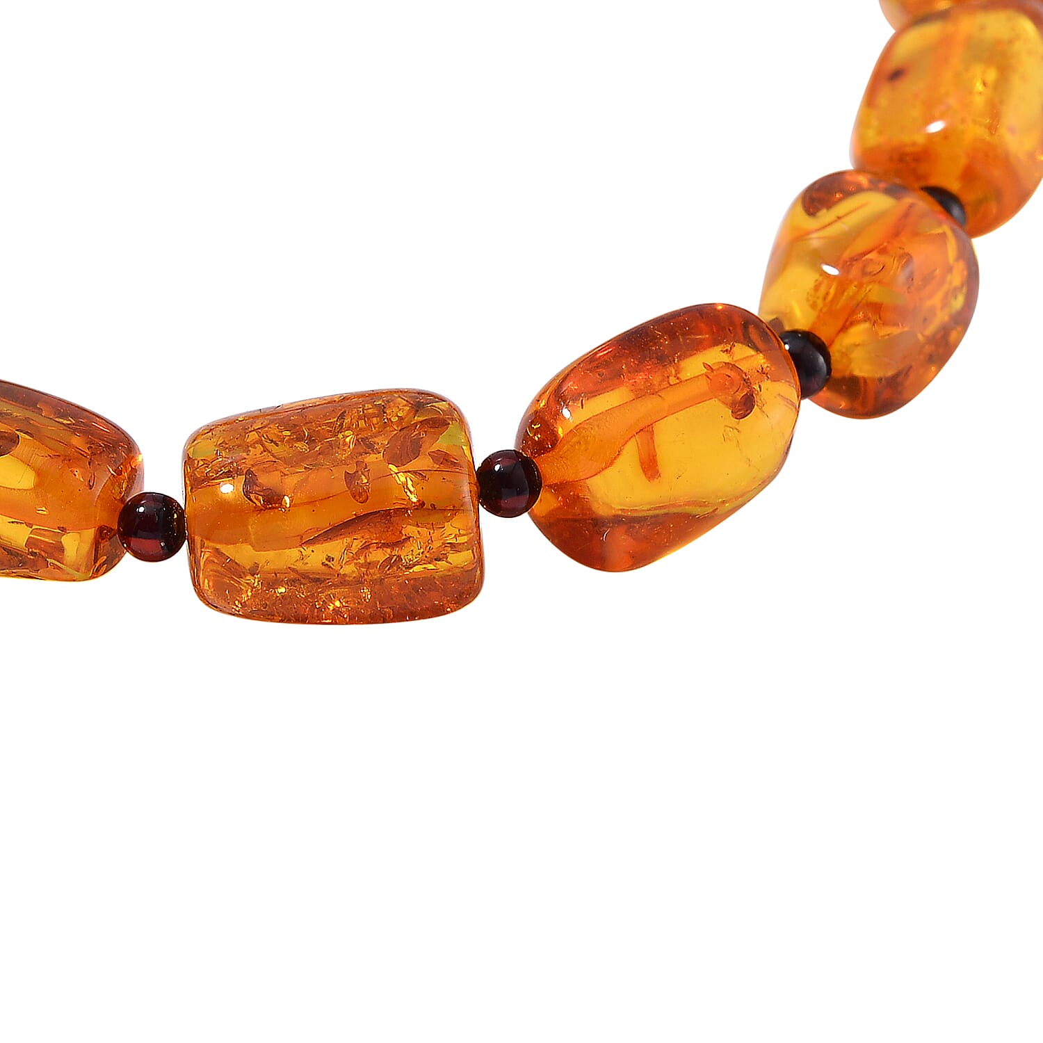 Tucson Find - Natural Baltic Amber Stretchable Bracelet (Size - 7-7.5) 7954593 2