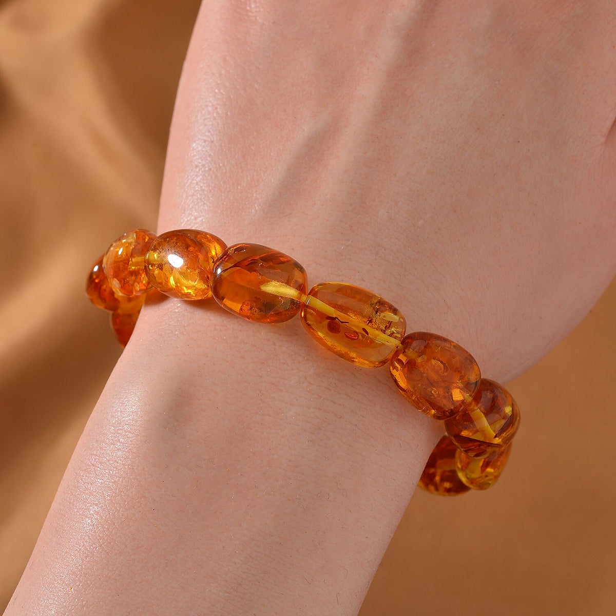 Baltic Amber Stretchable Bracelet (Size 7-7.5) 500 Ct 7796334 1